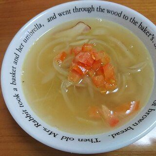 玉葱とベーコンのスープ